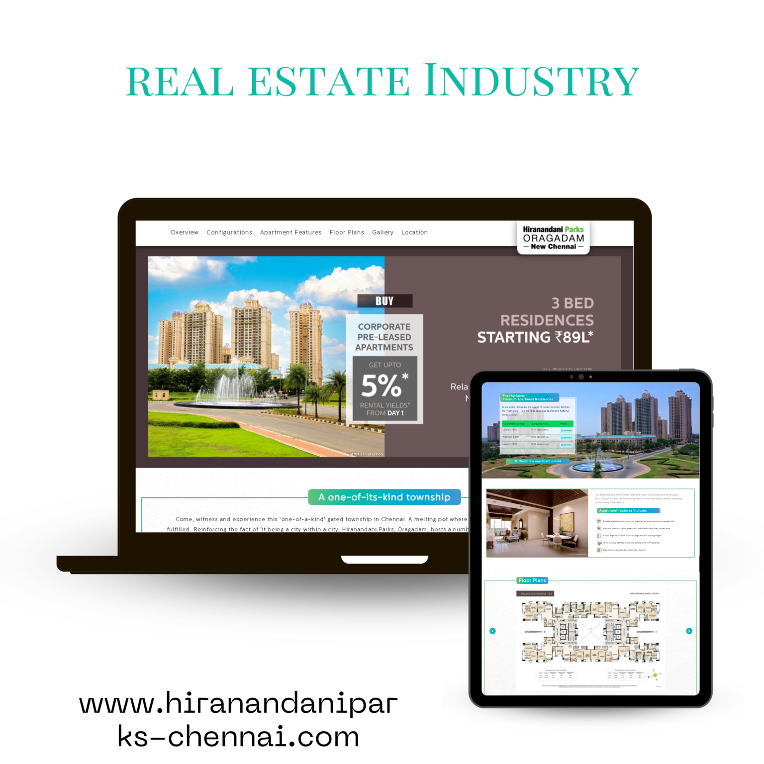 hiranandani parks chennai website portfolio