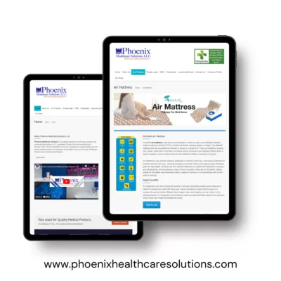 phoenix healthcare solutions website portfolio